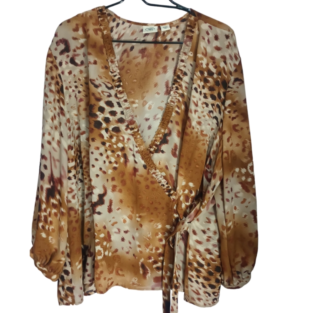 Cato Top, Cato Plus Size Blouse, Cato Wrap Top, Size 22